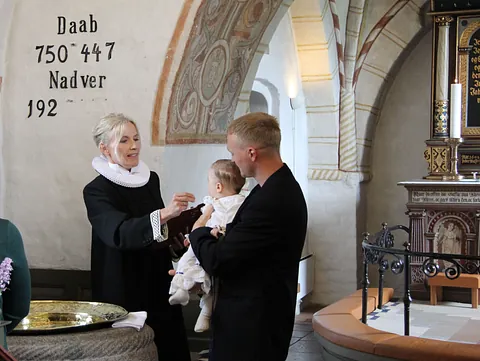 Dåb i Allerslev Kirke