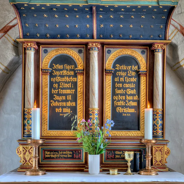 Allerslev Kirke, altertavle