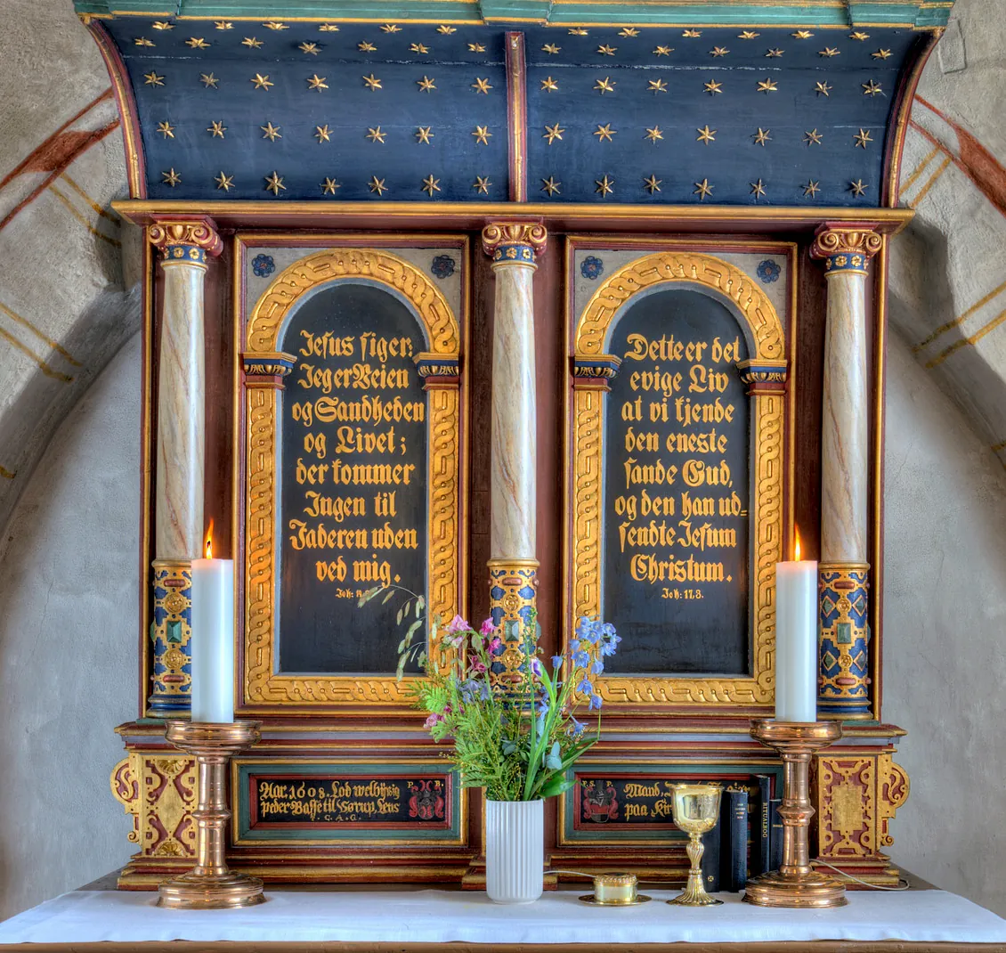 Allerslev Kirke, altertavle