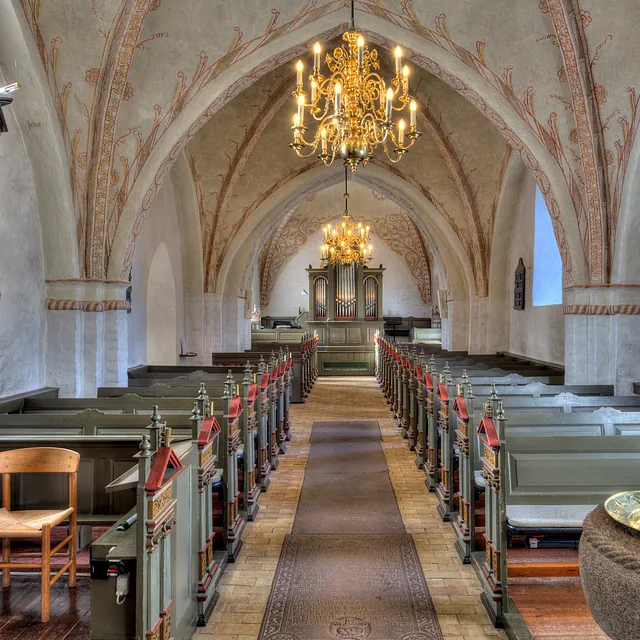 Allerslev Kirke set fra alteret