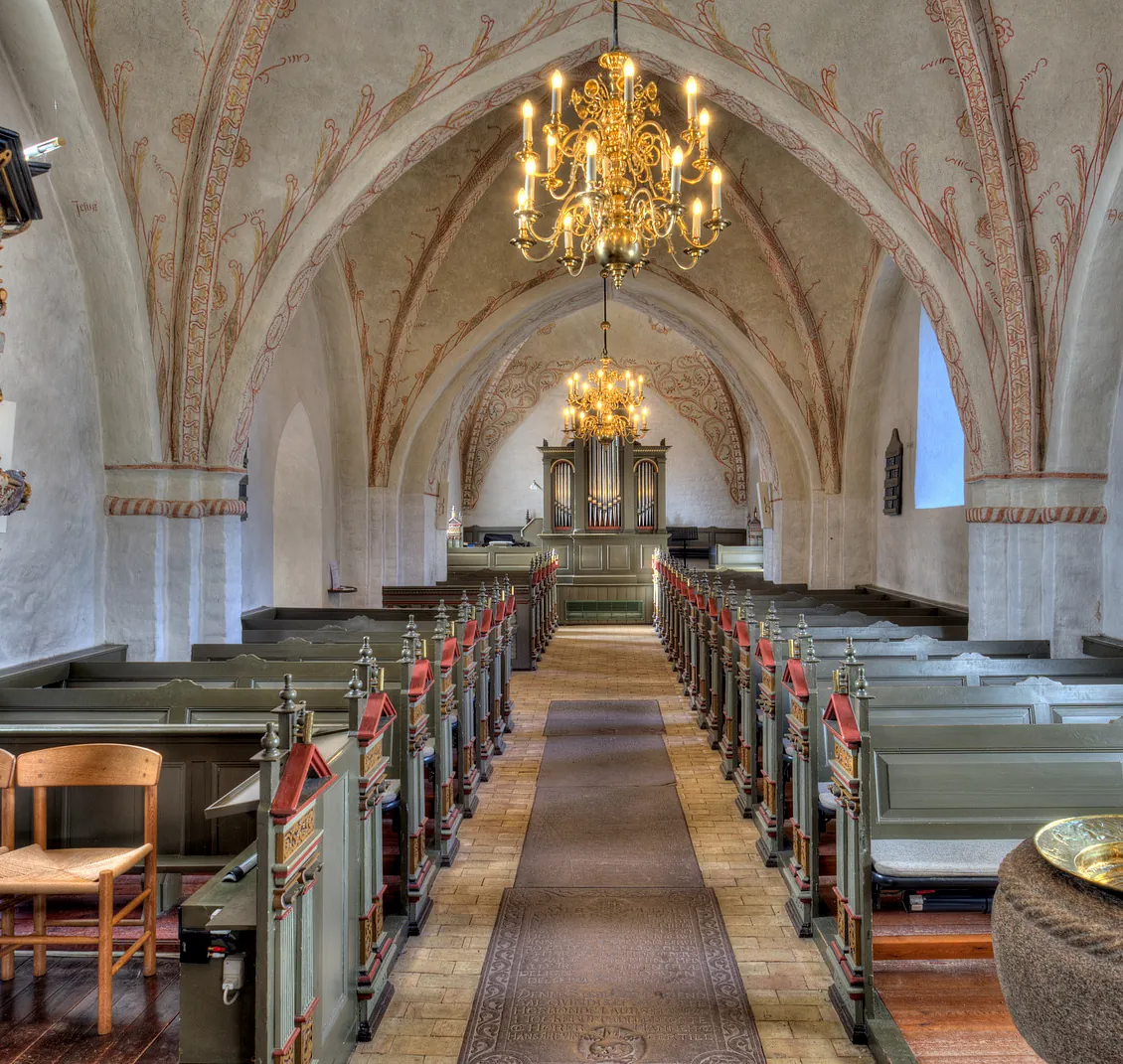 Allerslev Kirke set fra alteret